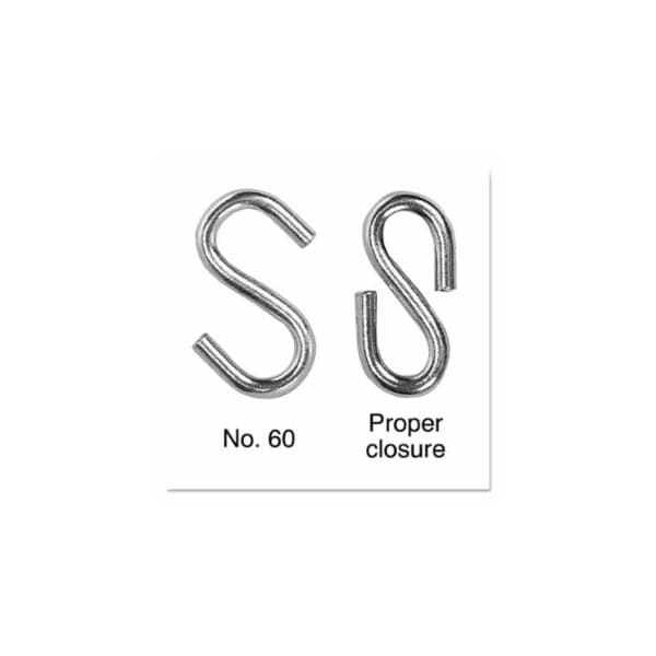 Campbell #60 S HOOKS BLU-KROME 193-6106024 - main
