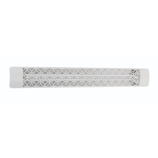 Eurofase SS 61in Dual Element 6000W 480V Heater, White, Clover Decor Plate EF60480W2 - main