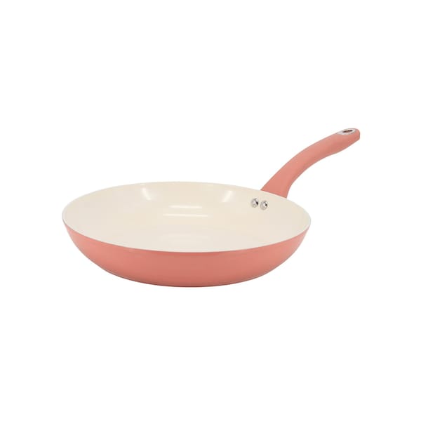 Martha Stewart Everyday Rexford 8 Inch Ceramic Nonstick Aluminum Frying Pan in Coral 141001.01 - main