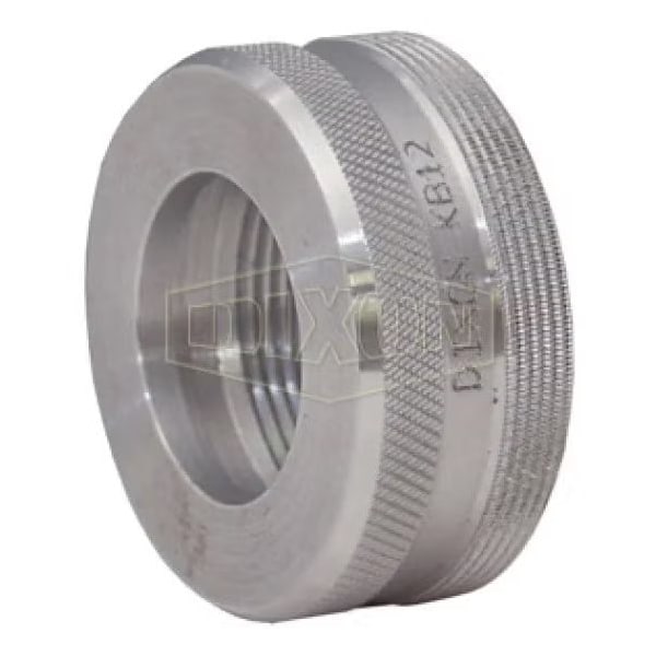 Dixon Boss Knurled Nut, 3/4 to 1 in, Steel, Domestic KB12 - main