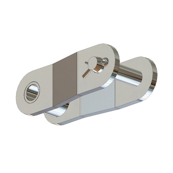 Senqcia Hi-Max Conveyor Series Double Pitch Cottd Off Link, C2040SS chain, 1P, .85 OAW, .156 Pin, 304SS C2040SSHMOL - main