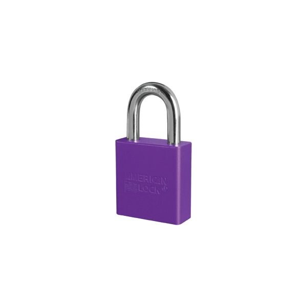 Master Lock Co Padlock 1-1/8in Shackle Aluminum Purple A1205KD PRP - main
