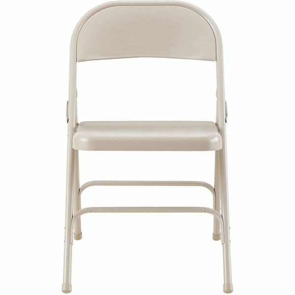 Lorell Steel Folding ChairsBeige Seat, PK4 LLR62500 - main