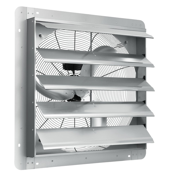 Vevor Shutter Exhaust Fan Shop Exhaust Fan 24'' Wall Mounted Aluminum 3320 CFM VV-ACPQS-24 - main