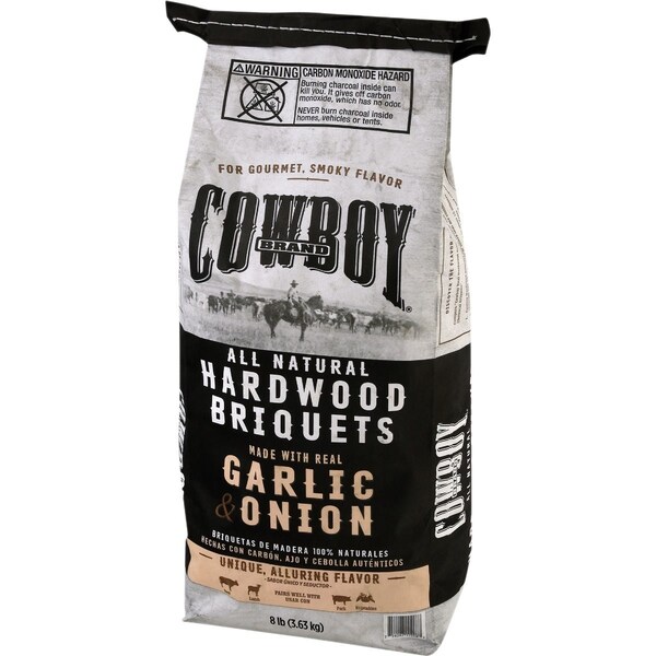 Cowboy 8 Lb. Garlic & Onion Charcoal Briquets 11208 - main