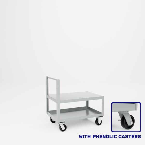Pucel Single Handle Heavy Duty Truck, 24 in D x 36 in W x 36 in H, Gray 24-TR-36P - main