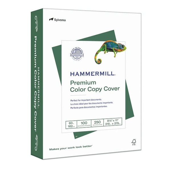 Hammermill Hammermill HAM120023 Color Copy Paper- 80lb.- 100 Bright- 8-.50in.x11in.- 250 SH-RM- White 12002-3 - main