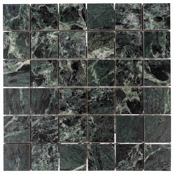 Apollo Tile Regalia 12x12 in. Verde Alpi Matte Gres Porcelain Uniform Square Mosaic Tile (5.82 sq ft/case) 6PK APVEL88VERMOS22 - main