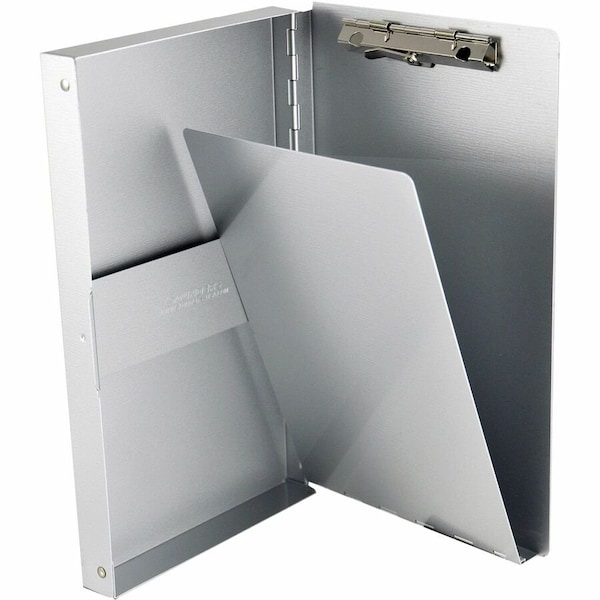 Zoro Select 5-2/3" x 9-1/2" Storage Clipboard 3/8", Silver 10507 - main