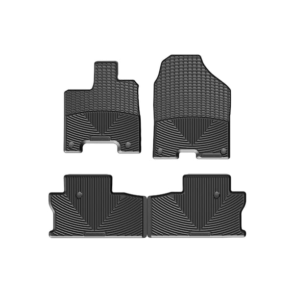 Weathertech Black, Front and Rear All Weather Floor Mats W415-W416 - main