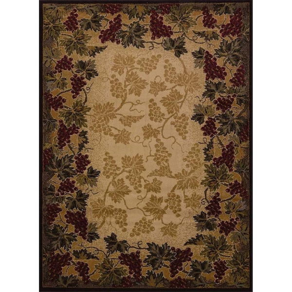 United Weavers 5 ft. 3 in. x 7 ft. 2 in. Affinity Beaujolais Area RugMulticolor 750 03190 58 - main