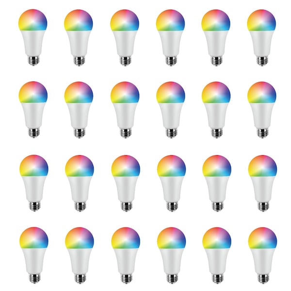 Infibrite A19 WiFi Smart LED Light Bulb, 8W 800LM, Alexa/Google/SIRI, ETL and Energy Star, 24PK IB-007-1-8W-WH-24PK - main