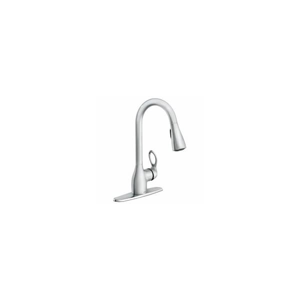 Moen Kleo Single Handle, High Arc Kitchen Faucet, Pull-Down Spray, Chrome CA87011 - main