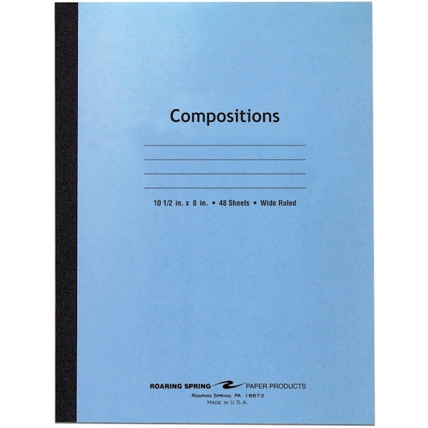 Roaring Spring Wide Ruled Flexible Cover Composition Book, 105 x 8 48 Sheets, Blue, Blue ROA77501 - main