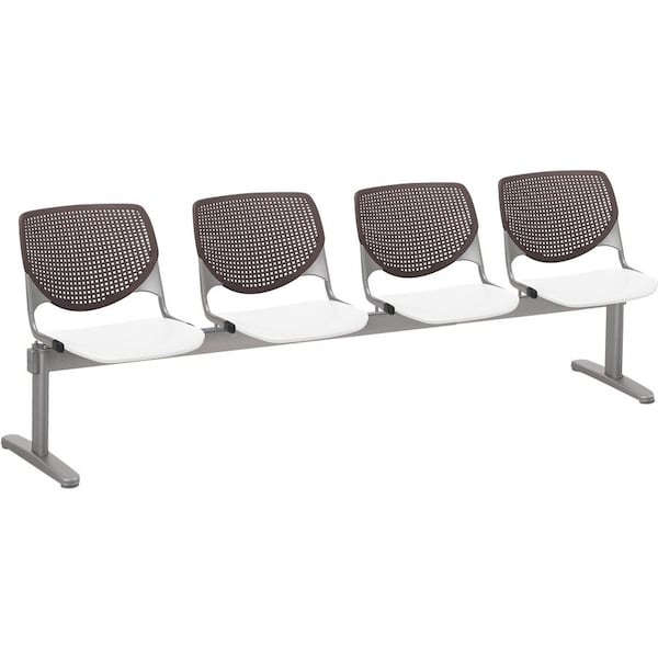Kfi Kool Beam Seat Beam Seating, 95 in W 22" L 31" H, Polypropylene Seat 2300BEAM4-BP18-SP08 - main