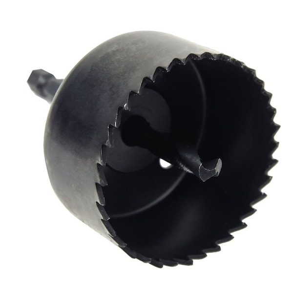 Vulcan Hole Saw, 1-3/4 in Dia, 3/4 in D Cutting, 3 in Arbor, HCS Cutting Edge, 3 in Pilot Drill 941531OR - main