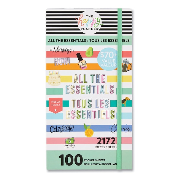 The Happy Planner All the Essentials Mega Value Pack Stickers, Productivity Theme, 2172PK SP1H100-005 - main