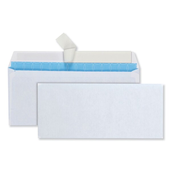 Quality Park Security Envelope, No 10, Commercial Flap, Redi-Strip Closure, 4.13 x 9.5, White, 500PK QUA90019 - main