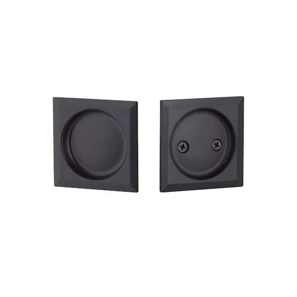 Emtek Pocket Door Locks Passage Matte Black EETPDSQU62MB - main
