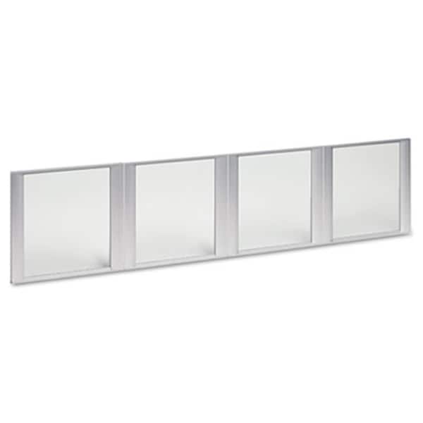 Fine-Line Glass Door Set With Silver Frame For 72in. Wide Hutch- 4 Doors/Set FI195179 - main