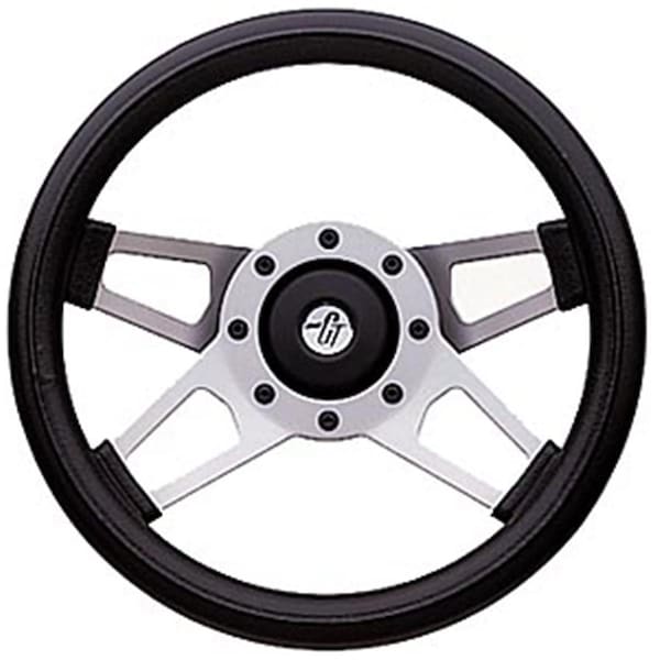 Newalthlete 415 Challenger Steering Wheels, Silver Satin NE362427 - main