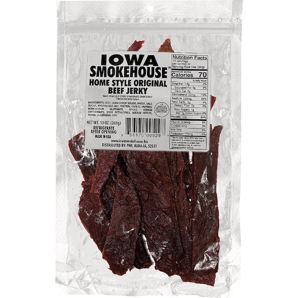 Iowa Smokehouse 10 Oz. Original Beef Jerky is-10jn - main