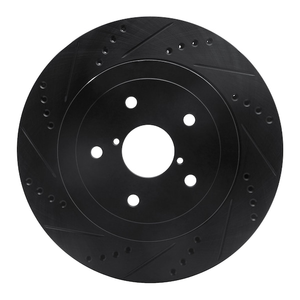 Dynamic Friction Co DFC Brake Rotor - Drilled and Slotted - Black 633-13017L - main