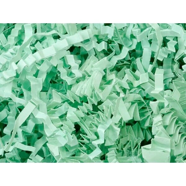 Nashville Wraps Mint Green Crinkle Cut Paper Shred, 8 oz Bag ZF08MG - main