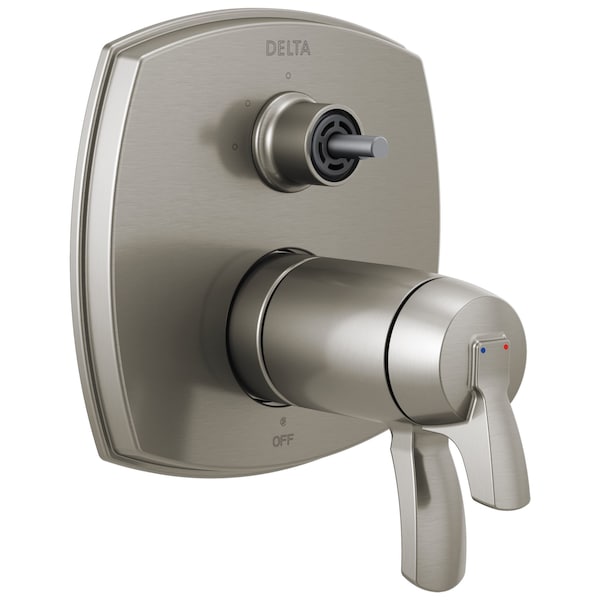 Delta Stryke 17 Thermostatic Integrated Diverter Trim with Three Function Diverter Less Diverter Handle T27T876-SS-PR-LHP - main