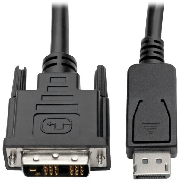 Tripp Lite DISPLAYPORT TO DVI-D CABLE ADAPTER, SINGLE-LINK ADAPTER WITH LATCHES M/M, 3 FT P581-003 - main
