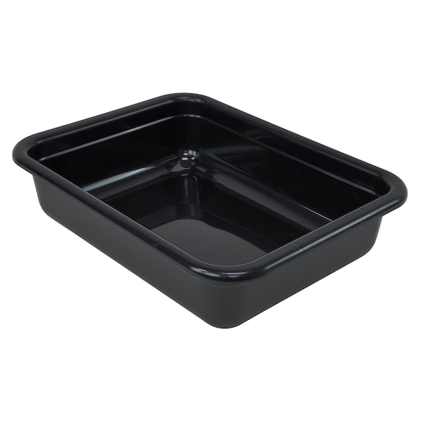 Quantum Storage Systems BUS/UTILITY TUB 22in x 17in x 5in, FLAT BOTTOM PP BLACK FSB-22175BK - main