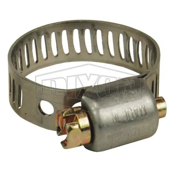 Dixon MH Series Miniature Worm Gear Clamp, 60/64 to 1-32/64 in Clamp, SS Band, SS Bolt, Domestic MH16 - main