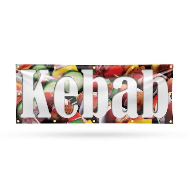 Signmission Kebab, 48 Inch x 120 Inch, Vinyl Banner B-120-30716 - main