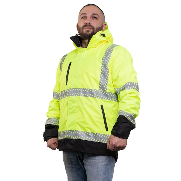 Game Apparel The 4-in-1 Ripstop Deluxe Parka, Safety Yellow, Medium 3950 - main