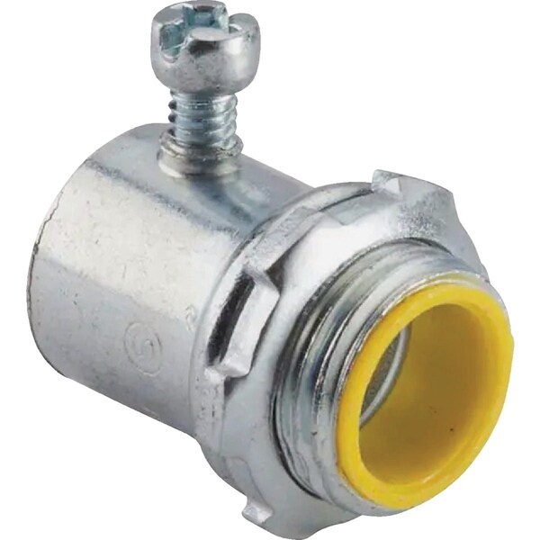 Halex 3/4'' EMT Steel Rain-Tight Set Screw Connector with Insulated Throat, 3PK 28272 - main