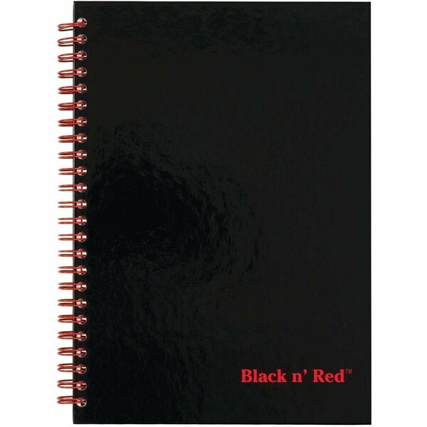 Black N Red 8-1/4 x 5-7/8" Twinwire Notebook JDKL67000 - main