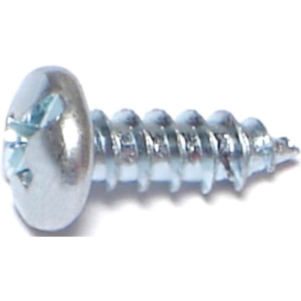 Midwest Fastener Thread Cutting Screw, #8 x 1/2 in, Zinc Plated Combination Phillips/Slotted Drive 03175 - main