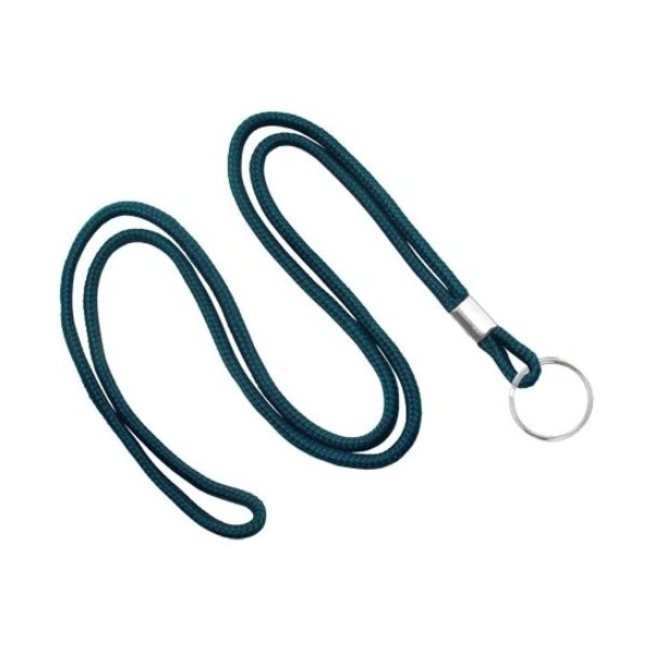 Brady LANYARD STANDARD, TEAL, ROUND WOVEN LANYARD W/NICKEL PLATED STEEL, SPLIT RING 2135-3116 - main