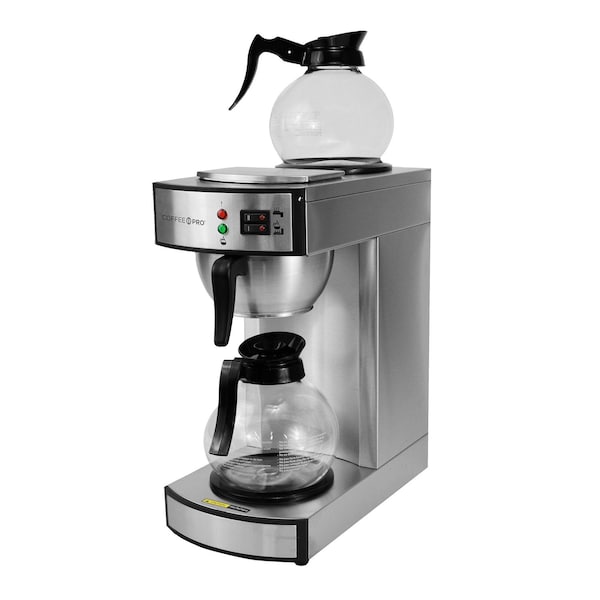 Coffee Pro Coffee Maker Commercial Stainless Steel 2 Burner 1cs CP-RLG2 - main