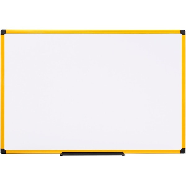 Mastervision Dry Erase Board, Steel, 23 39/64 in, 35 13/32 in, Aluminum Frame, White, Matte MA0315177 - main