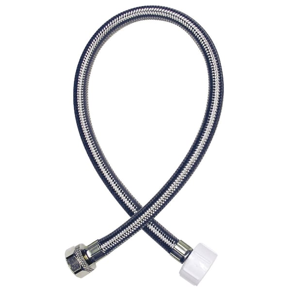 Do It Best ProLine 1/2'' COMP x 7/8'' BC x 9'' Braided Stainless Steel Toilet Supply Line 496-140 - main