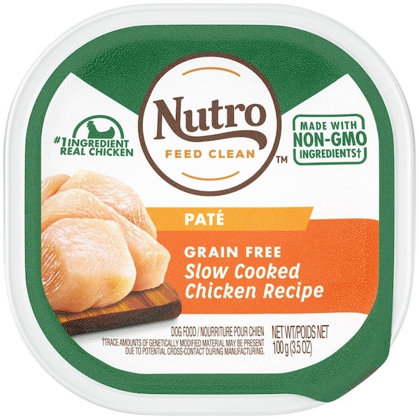 Nutro Grain Free Slow Cooked Chicken Adult Pate Dog Food 3.5 Oz. 791360 - main