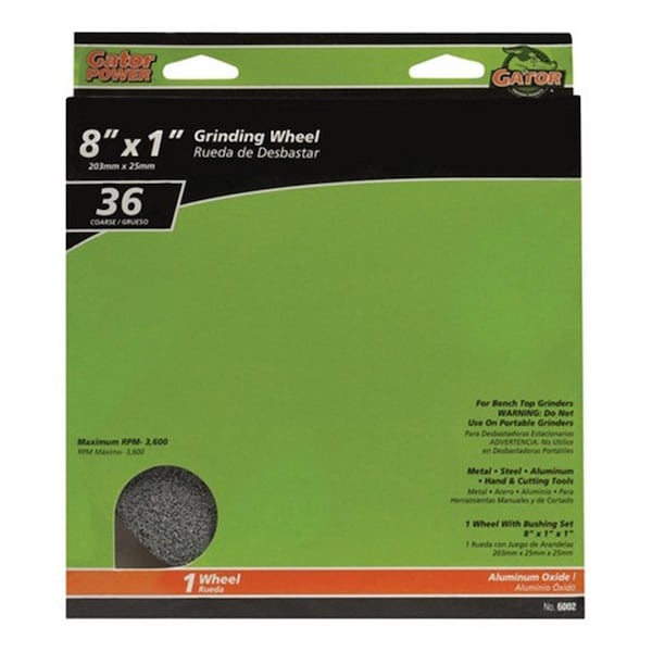 Gator Grit Gatorgrit 6002 8 x 1 x 1 in. Grinding Wheel 27517 - main