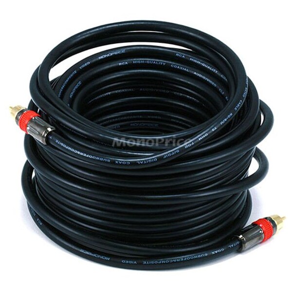 Monoprice 50ft High-quality Coaxial Audio/Video RCA CL2 Rated Cable - RG6/U 75ohm 2684 - main