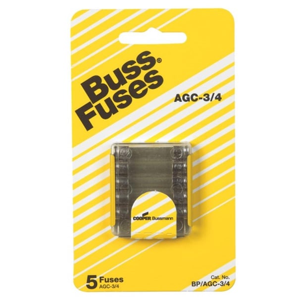 Buss BP-AGC-3-4-RP 0.75 amp Fast-Acting Glass Tube Fuses 3211729 - main
