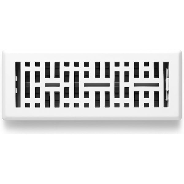 Sierra Grates 2 in. H X 12 in. W Powder Coat Steel, White Floor Register MTR212-WHT - main