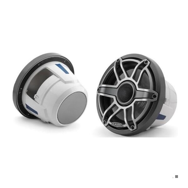 Jl Audio 8.8in Marine Speakers, Sport Grille, Gunmetal Trim, Titanium Grille, 93610, 010-03079-00, 2PK 93610/010-03079-00 - main