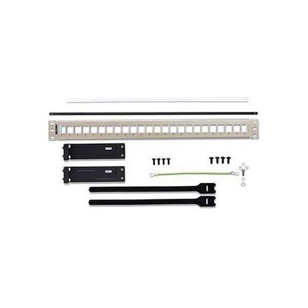Belden Patch Panel, 1.7 in. H x 19 in. W x 4.7 in. L, Steel AX104563 - main