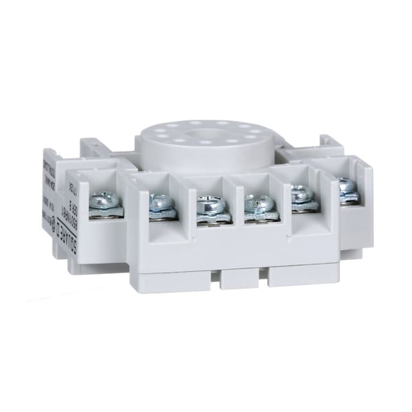 Square D Plug in relay, Type N, relay socket, 11 tubular pin, single tier, for 8510KP relays and 9050JCK timers, bulk packaged 8501NR61B - main