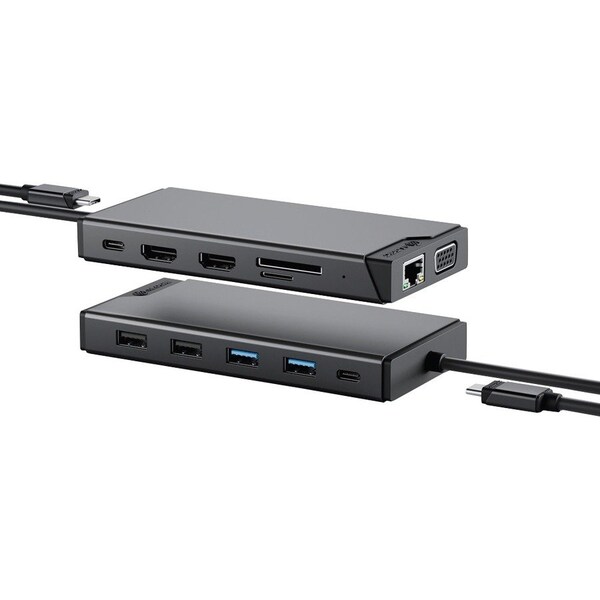 Alogic USB-C 12-IN-1 DUAL DISPLAY MINI DOCK MV2 DUCDMV2 - main
